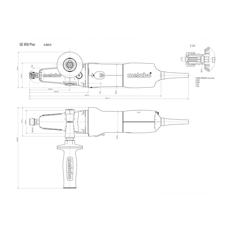 Metabo - Čeona brusilica GE 950 G Plus - 600618000